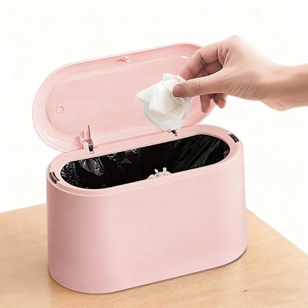 Mini Skraldespand, Sensor Skraldespand, Bordplade Affaldsspand, Skrivebord, Kontor Affaldsspande, Bord Skraldespand, 11*13*22cm, Plastik Skraldespand