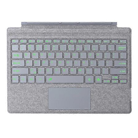 1089D Kompatibelt Fargerikt Bakgrunnsbelyst Bluetooth-tastatur med berøringsplate for Microsoft Surface Pro 7+ / 7 / 6 / 5 / 4 / 3