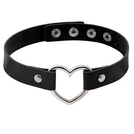 2 ställbara svarta Kawaii choker och halsband, Aesthet
