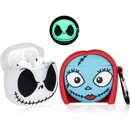 2 pakker etui for Airpod Pro i silikon med søt kartongdesign