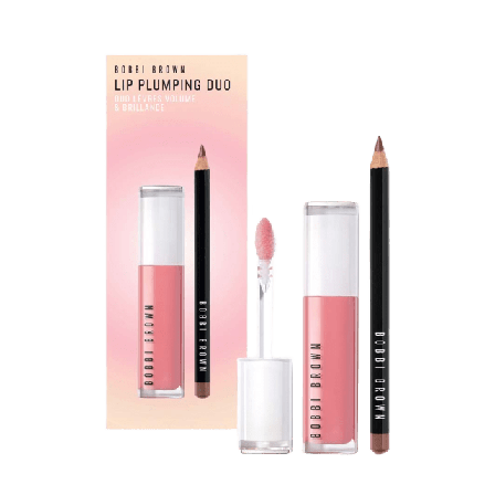 Bobbi Brown Plump Lips Set Presentaskar & Dam Rosa 6 ml + 1,2 g