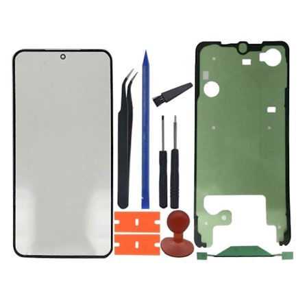 Kompatibel for S22, S22+ Plus, S22 Ultra 5G Telefon Front Ytre Berøringspanel Reparasjonsskjerm Glasslinse Display Erstatningsdel