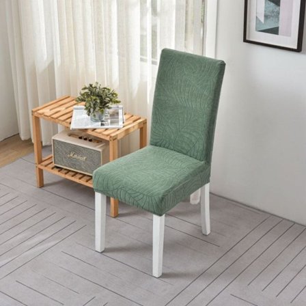 Vattentätt stolsöverdrag i jacquard LIGHT GREEN