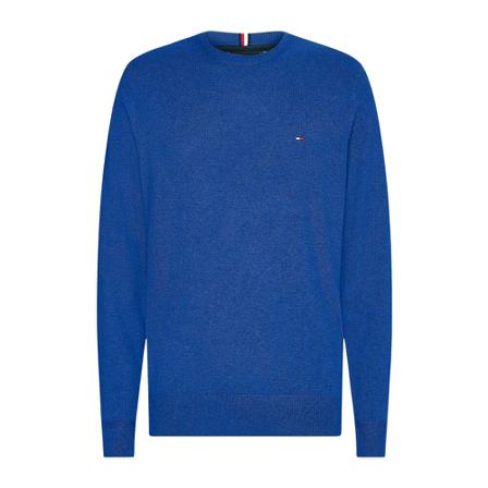 Tommy Hilfiger, Round-neck Knitwear Blauw, Heren, Maat:M