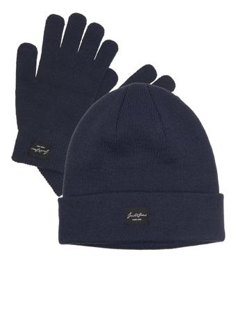 Jac2Pack Ot Beanie & Gloves Navy Jack & J S