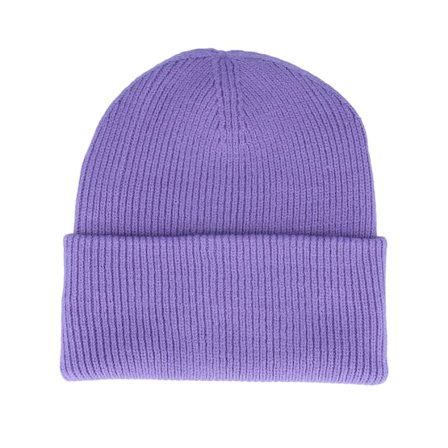 Beechfield - Violet cuff Bonnet - Engineered Violet Soft Deep Cuffed @ Hatstore