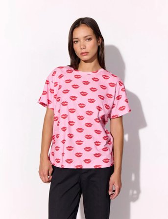 Hunkøn Lips T-Shirt - Pink - S