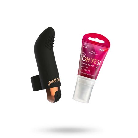 YELLOOH THE PERFECT FINGER VIBE + RFSU SENSE ME OH YES - STIMULERENDE GEL 40 ML - Sexleker Vuxen: Vibrator, dildo & massajestaver