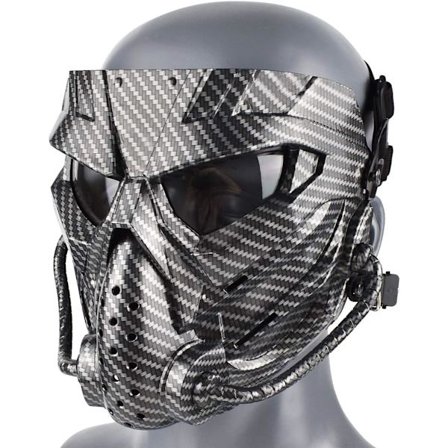 Airsoft-mask Full Face Tactical Mask med ögonskydd Slagfast för CS-spel Paintball