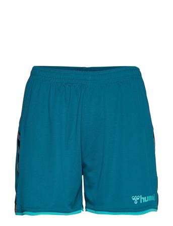 Hmlauthentic Poly Shorts Woman Shorts Sport Shorts Blå Hummel