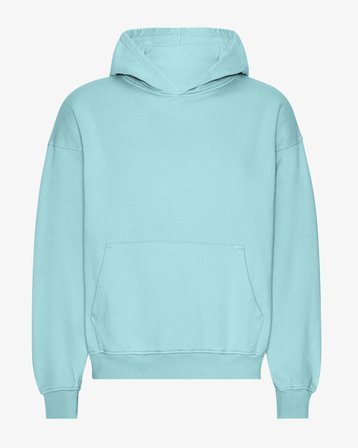 Organic Oversized Hood - Teal Blue