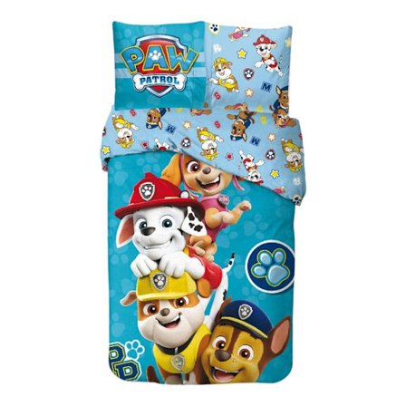 Sängkläder för barn - Paw Patrol Brave Paws 140x200cm, 65x65 cm