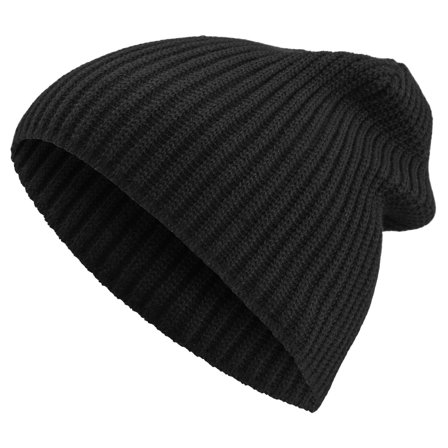Czarna lekka beanie z bawełny organicznej Kristian Kite dla mężczyzn - Czapki typu beanie