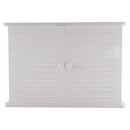 Trådløs Wifi Router Kasser Trækasse Kabel Plus Trådbeslag Væghængt Stikbræt Hylde S