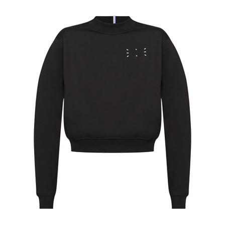 Alexander McQueen Black Logo Print Sweatshirt Sort, Dame Sweatshirts