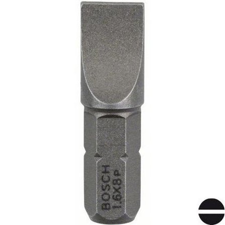 Bosch S Bits S1,6x8,0 3-pakn. 25mm, Maskintilbehør & forbruk