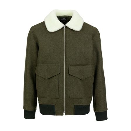 A.p.c. - Bomberjackor - Grön - Herr - Storlek: S, Herr, Storlek: S