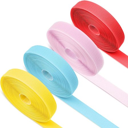 Dobbeltsidet klæbende velcrobånd - Nylon velcrobånd - 4 stykker (20 mm x 8 meter)