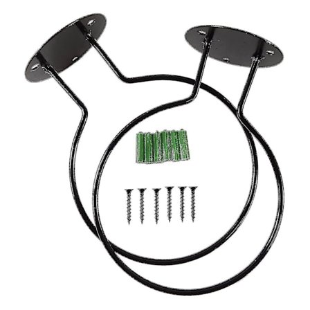 2 stk. vægmonteret boldholder til basketball, volleyball, rugby og fodbold