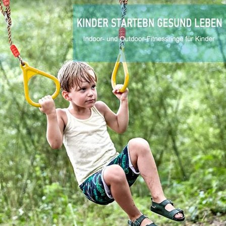 Gymnastikringe til børn - Maksimal belastning: 120 kg - Til indendørs og udendørs brug