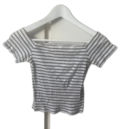 Randig ribbad offshoulder topp