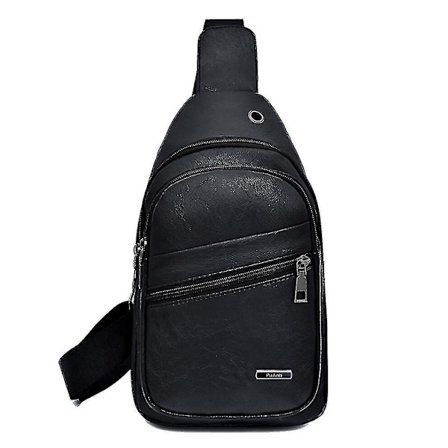 Väska USB väskor för män Axelremsväska Kort resa