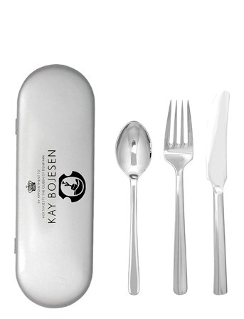 Kay Bojesen Rejsesæt, 3 Dele - Silver - ONE SIZE