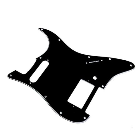 3 Ply Black Guitar Pickguard Fender HS Single Strat Humbuckerille
