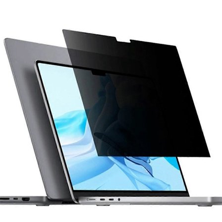 Kompatibel med MacBook Air 13 tum (2024) A3113 M3 (2022) A2681 Skärmskydd Sekretess Anti-Spion Härdat Glas