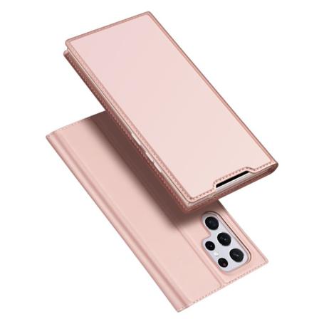 Dux Ducis Skin Pro Läderfodral Samsung Galaxy S22 Ultra Rosa