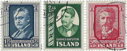 Island 1954 - AFA 294-296 - Stemplet