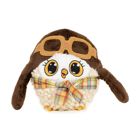 Pritax - Hundeleketøy Ugle Herman, 15x15x4cm, Flerfarget - Hund - Hundeleker & spill - Myke leker - ZOO.no