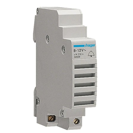 Hager SU212 Ringeklokke for montering i normsentral 12 V, Elfordeling & strømforsyning