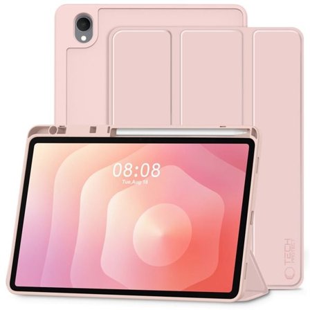 Tech-Protect SmartCase Pen för Samsung Galaxy Tab S11 11.0 X730 / X736 - Rosa