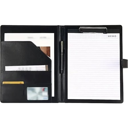 A4 Kirjoituskansio - Konferenssikansio - Kirjoituslehtiö - Keinonahka - Asiakirjakansio - Työkansio - Nahkainen konferenssikansio