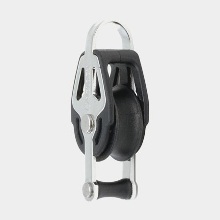 Moitão simples Seldén BBB 20, fixo, com rolamento de esferas, com mordedor, para cabos Ø2 - 6 mm