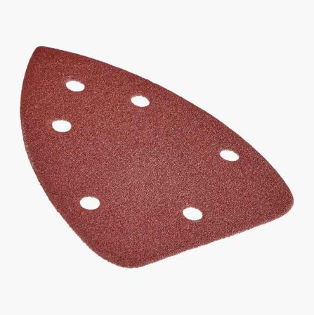 Biltema - Slipepapir K80 seks hull 10 stk.