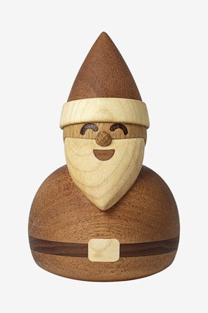 Spring Copenhagen - Puinen koriste Santa Santa 10 cm - Luonnonväri - Sisustus - - Homeroom