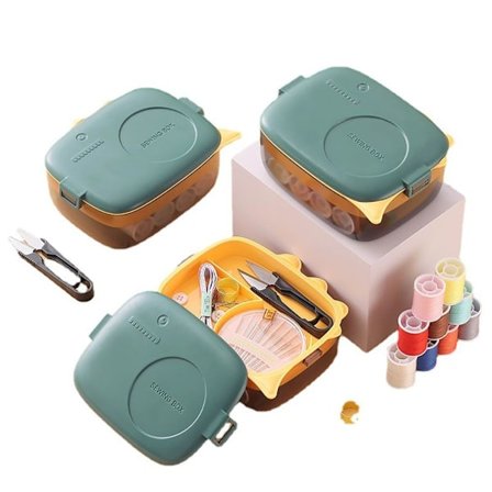 Kannettava neula- ja lankalaatikko Neula- ja lankapussisarja set