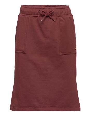 Ninal - Nederdel Dresses & Skirts Skirts Midi Skirts Burgundy Hust & Claire