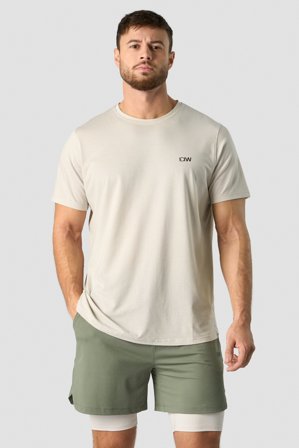 ICANIWILL - Stride T-shirt DriRelease Men Light Grey - Herren - ICIW