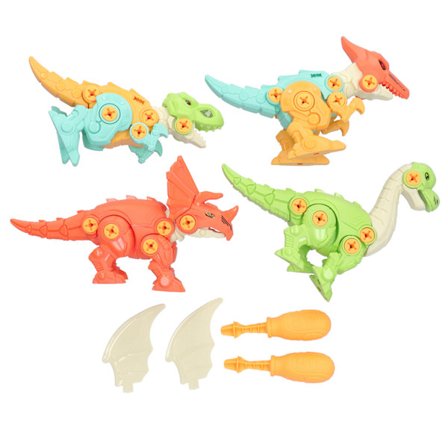 Dinosaur Model Take Apart DIY Samlet Sæt Skrue Børn Pædagogisk Legelegetøj Gavesæt