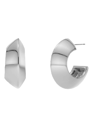 Edblad Bead Creoles L Smycken & klockor Dam Grå ONESIZE