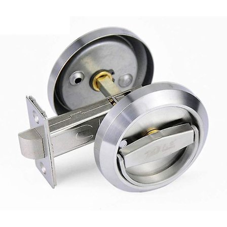 Passage-ovien kahva-lukko - Ei avaimia - Pyöreä liukuva ovilukko, yksityisyyden suojaava ovilukko