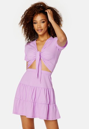 BUBBLEROOM Lillia front tie set Light lilac Klær