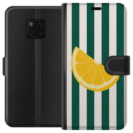 Kompatibelt Plånboksfodral till Huawei Huawei Mate 20 Pro Citronmönster gul citrusfrukt sommar köksmönster retrodesign tapet inspiration fräsch s