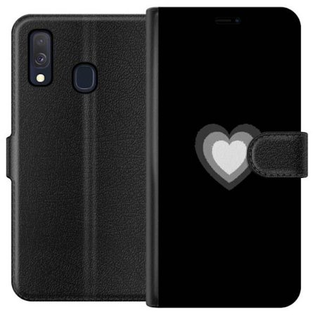 Yhteensopiva Lompakkokotelo Samsung Samsung Galaxy A40 Soft Glow Heart