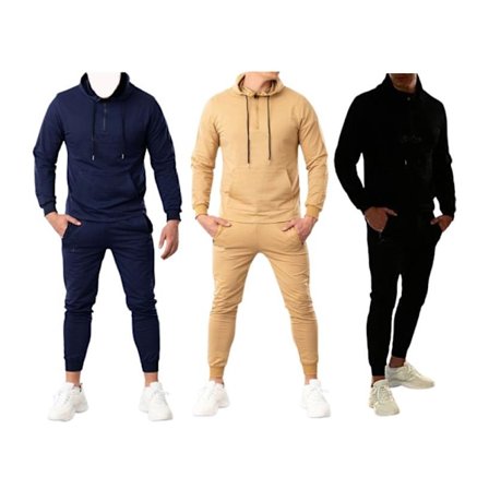 Mix & Match Hoodie och Joggers Slim Fit Khaki L Khaki