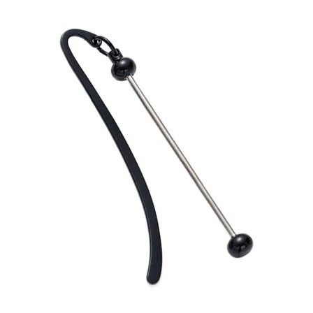 Bokmärke i metall SVART