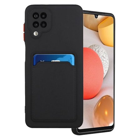 Samsung Galaxy M12 skal med korthållare - Svart